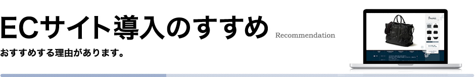 ＥＣサイト導入のすすめ