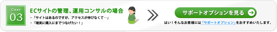 ECサイトの管理、運用コンサルティングの場合