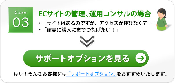 ECサイトの管理、運用コンサルティングの場合